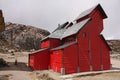 Andean mountain shelter, near to Glacier Volcano Nevado del Ruiz, in Los Nevados National Natural Park. Colombia Royalty Free Stock Photo