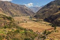 Andean Valley and Urubamba river