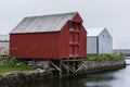 Andenes village docks in Norway Royalty Free Stock Photo