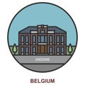 Andenne. Cities and towns in Belgium Royalty Free Stock Photo