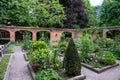 Anderlecht, Brussels Capital Region, Belgium - The medicinal gardens of the Erasmus house