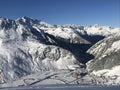 Andermatt, Switzerland in winter