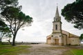 Andernos les bains Saint Eloi church in Arcachon basin Aquitaine France