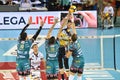 Volleyball Italina Supercup Men Finals - Sir Safety Perugia vs Modena Volley Royalty Free Stock Photo