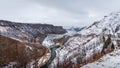 Anderson Ranch Dam in the winter on the South Fork of the Boise River in Idaho.