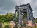 The Anderton Boat Lift near Northwich in Cheshire, UK. A two-caisson lift lock providing a 50-foot vertical link.