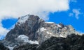 Andes Cordillera Blanca high altitude snow mountain in Peru