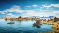 andes lake titicaca floating