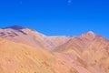 Andes landscape near Paso De Agua Negra mountain pass, Region de Coquimbo, Chile to Argentina Royalty Free Stock Photo