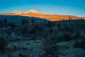 Andes Mountain Landscape near Yanque, Colca Canyon, Peru at Dawn