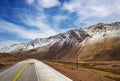 Andes mountain landscape on the way to Chile Royalty Free Stock Photo