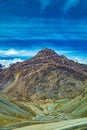 Andes mountain landscape on the way to Chile Royalty Free Stock Photo