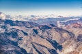 Andes Mountains Aerial View, Chile Royalty Free Stock Photo