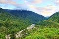 Andes Mountains With Amazon River Running Through