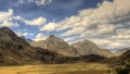 Andes Mountains and Clouds