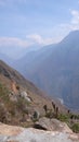 Andes Mountains Kaktus and Valleys Clouds View trekking