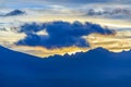 Andes mountains sunset, tierra del fuego, argentina Royalty Free Stock Photo