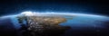 Andes, Patagonia, landscape frome space