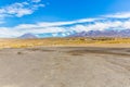 The Andes, Road Cusco- Puno, Peru,South America. 4910 m above. The longest continental mountain range in the world Royalty Free Stock Photo