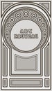 Art Nouveau card, vector