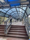 Andheri Metro Station bridge - Blue Line 1 Royalty Free Stock Photo