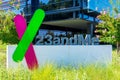 23andMe logo and sign at headquarters
