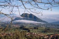 Andong Mountain is located in Central Java, Indonesia, precisely in Magelang Regency Royalty Free Stock Photo
