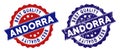 Andorra Best Quality Stamp with Grunge Style