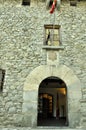 Andorra, the entrance to the old house of the parl