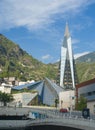 Caldea thermal spa resort. Escaldes-Engordany, Andorra