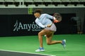 Tatjana Maria of Germany in action against Victoria JimÃÂ©nez Kasintseva of Andorra during the Credit Andorra Open Women`s Tennis