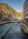 Andorra la Vella Garona river city Royalty Free Stock Photo
