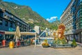 ANDORRA LA VELLA, ANDORRA, SEPTEMBER 29, 2017: Noblesse du Temps sculpture designed by Salvador Dali in Andorra la Vella Royalty Free Stock Photo