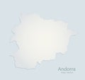 Andorra map blue white paper background 3D Royalty Free Stock Photo
