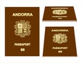 Andorra Passport Royalty Free Stock Photo