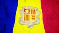 Andorran Flag Seamless Video Loop