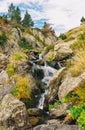 Andorran Pyrenees with wild water creeks Royalty Free Stock Photo