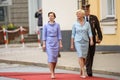 Andra Levita L, first lady of Latvia and Iveta Vejone R