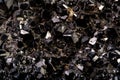 Andradite is a species of the garnet group. It is a nesosilicate, with formula Ca3Fe2Si3O12. Royalty Free Stock Photo