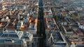 Andrassy Avenue, Andrassy ut, most famous street of Budapest city, Hungary Royalty Free Stock Photo