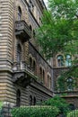 Andrassy famous Avenue in Budapest, Hungary. Royalty Free Stock Photo