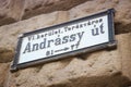 Andrassy Street, Budapest Royalty Free Stock Photo