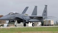 Boeing F-15E Strike Eagle all-weather strike fighter jet United States Air Force Royalty Free Stock Photo