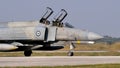 McDonnell Douglas F-4 Phantom II of Hellenic Air Force with both cockpits opened