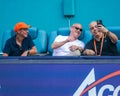 Andre Agassi attends 2024 Miami Open women\'s singles final match between Danielle Collins of USA and Elena Rybakina