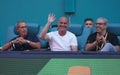 Andre Agassi attends 2024 Miami Open women\'s singles final match between Danielle Collins of USA and Elena Rybakina Royalty Free Stock Photo