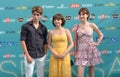 Andrea Arru,Flavia Leone and Fiamma Parente at Giffoni Film Festival 2023.