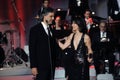 Andrea Bocelli and Elisa at the Rai Studies Royalty Free Stock Photo