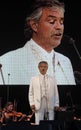 Andrea Bocelli live vertical shot