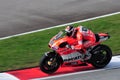 Andrea Dovizioso, Ducati Factory Racing Team in Sepang International Circuit, 2013 Royalty Free Stock Photo